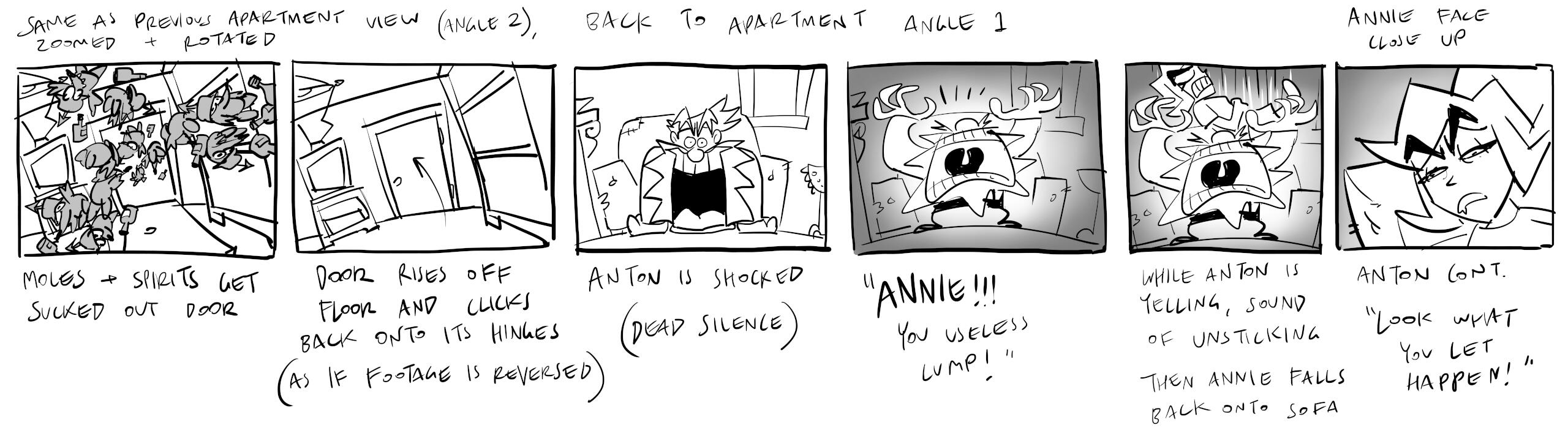 Opening cutscene storyboards 3